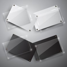 Abstract vector banners set N4
