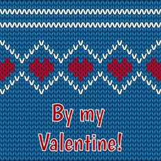 card - congratulations on Valentine's Day a black background N2