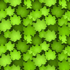 Green Leaves on Seamless Background N2