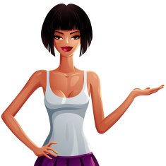 Sexy flirting woman upper body portrait Beautiful brunette N5