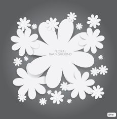 Paper floral background N5