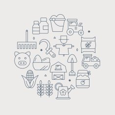 farming line circle icon N4