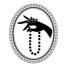 jewelry vintage label for necklace N4