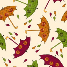 Seamless pattern with an umbrella N2