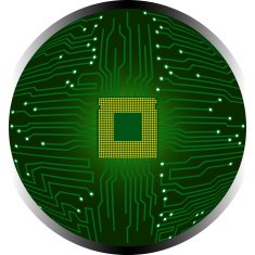 Cpu Circuit Board Vector illustration Eps 10 N2