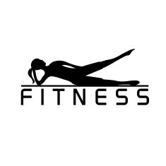 woman of fitness silhouette character vector design template N2