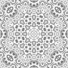 Abstract seamless outline pattern N26