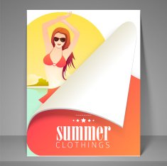 Flyer or template for summer clothings