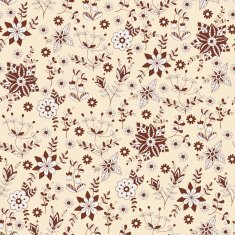 Vector pattern with wild flowers