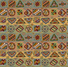Vector seamless pattern with ethnic elements N14