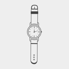 Wristwatch monochrome icon