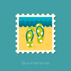 Flip Flops flat stamp