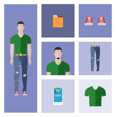 People Icon In Flat style N45