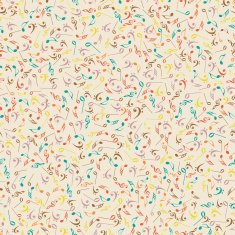 Seamless pattern with musical notes
