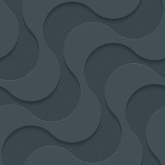 Wavy dark seamless vector background with 3D effect N4