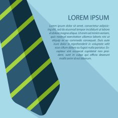 Vector tie icon with text Eps10