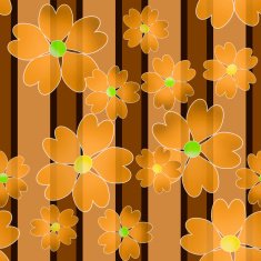 Seamless floral pattern striped background N3