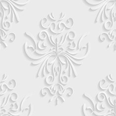 Seamless Background with 3d Floral Pattern N3