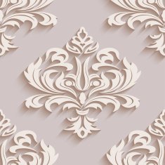 Seamless wallpapers in the style of Baroque Can be used N16