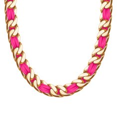 Chunky chain golden metallic necklace or bracelet N5