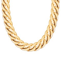 Chunky chain golden metallic necklace or bracelet N6