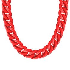 Chunky chain plastic red necklace or bracelet