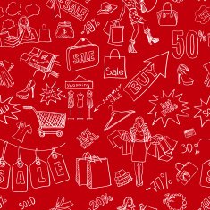 Sale seamless pattern background