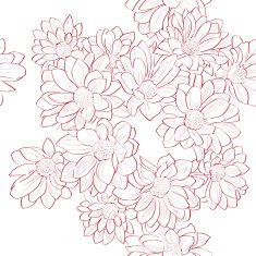 Flowers bouquet pattern