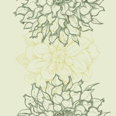 Template background with flowers dahlia N2