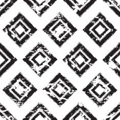 Vector grunge seamless pattern Abstract geometric tribal texture background