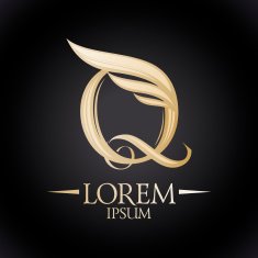 Logo with letter Q and wing
