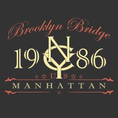 Manhattan t-shirt design