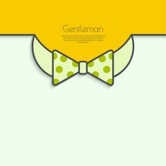 Abstract background with vector bow tie