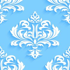 Seamless wallpapers in the style of Baroque Can be used N17