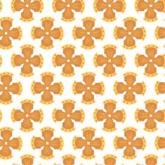 Seamless geometric floral pattern N44