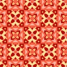 Seamless geometric floral pattern N45
