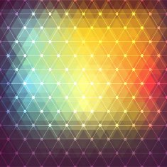 Colorful abstract polygon Retro background vector illustration
