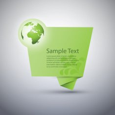 Green Eco Speech Bubble