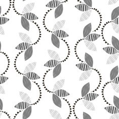 Monochrome floral pattern Abstract seamless background