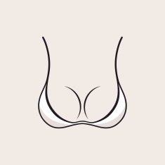Bra icon sexy logo White simple emblem slim figure fitness