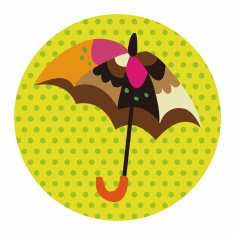 Umbrella theme elemets vector eps N122