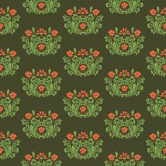 Floral retro pattern