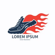 Speeding running shoe with fire