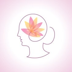 Vector background with beautiful girl silhouette N2