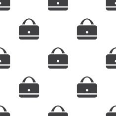 purse vector seamless pattern