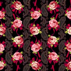 Rose paisley pattern N4