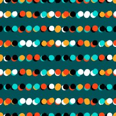 Simple striped geometric pattern with dots N2