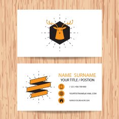 Business card vector background Hipster style shop