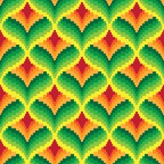Seamless retro pixel game pattern