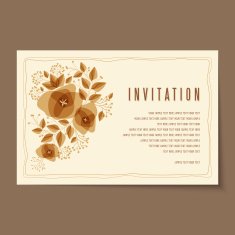 Beautiful vintage invitation cards layouts N15
